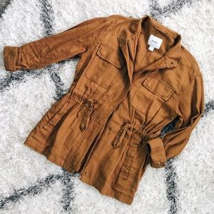 Mustard cargo jacket